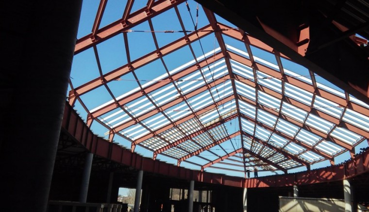 Торговый центр навес ТРЦ Воскресенский Пассаж